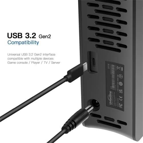 UnionSine 12TB 3.5 harici sabit disk USB3.2Gen2 Tip-C HDD Depolama için Uyumlu bilgisayar, Masaüstü, Dizüstü Bilgisayar,