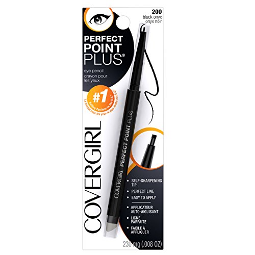 COVERGİRL Perfect Point PLUS Eyeliner, Bir Kalem, Siyah Oniks Rengi, Kendiliğinden Bilenen Eyeliner Kalemi, Harmanlama