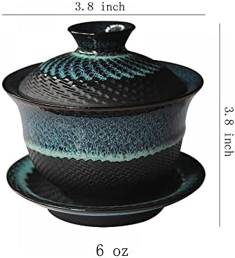 Tangpın Seramik demlik Gaolinci Gaolinci Sırlı Seramik Jianzhan Çay Fincanı Kung Fu çay fincanı ve kapaklı tabak.