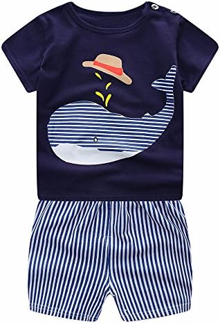 Kehen-Bebek Bebek Yürüyor Boy yaz giysileri 4th Temmuz Kıyafet kısa kollu tişört + Yıldız Şort Rahat Setleri