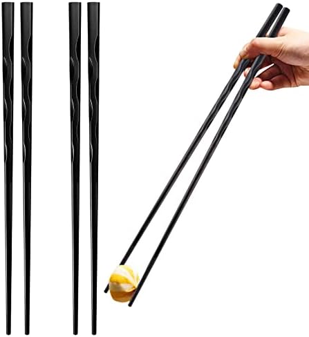12.6 İnç (32 cm) pişirme Genişletilmiş çubuklarını Yeniden kullanılabilir, mutfak erişte kızartma Hotpot için 2 çift