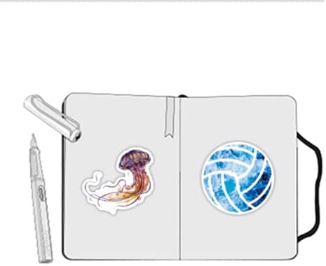 100 Adet Okyanus Hayvan Çıkartmaları, Su geçirmez Vinil Deniz Yaşamı Sticker Paketi Dizüstü Telefon Kaykay Bagaj Kask