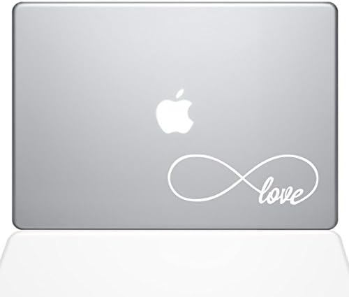 Çıkartma Gurusu Sonsuz Aşk Çıkartma Vinil Çıkartması, 12 MacBook, Beyaz (1646-MAC-12M-W)