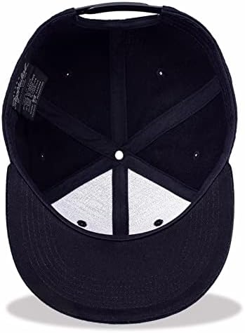 tilgomedal Snapback Şapka Erkekler için Kafatası Nakış Ayarlanabilir Katı Düz Fatura Şapka Unisex Beyzbol Kapaklar