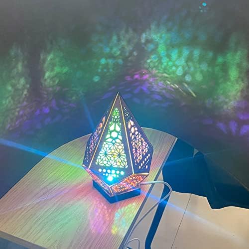 Boho gece ışıkları Led yatak odası lambaları ahşap zemin renkli Vintage şekilli masa lambası oturma odası bahçe ışıkları