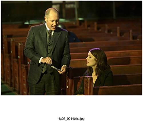 James Spader ile Kilisede Oturan Kara Liste Megan Boone Konuşuyor 8 x 10 inç Fotoğraf