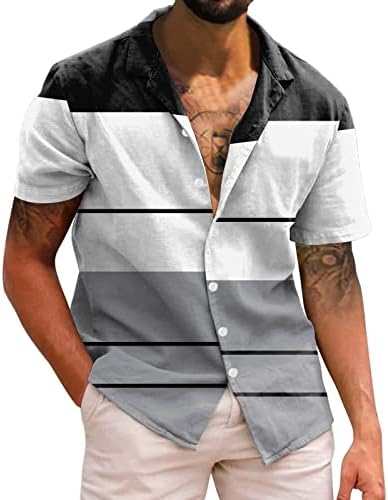 Erkek Rahat Hafif Kısa Kollu Gömlek havai gömleği Erkekler için Rahat Gömlek Erkekler için Yaz Moda Yaz Plaj Gömlek
