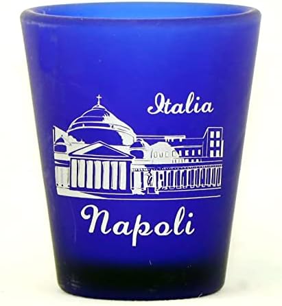 Napoli (Napoli) İtalya Kobalt Mavisi Buzlu Cam