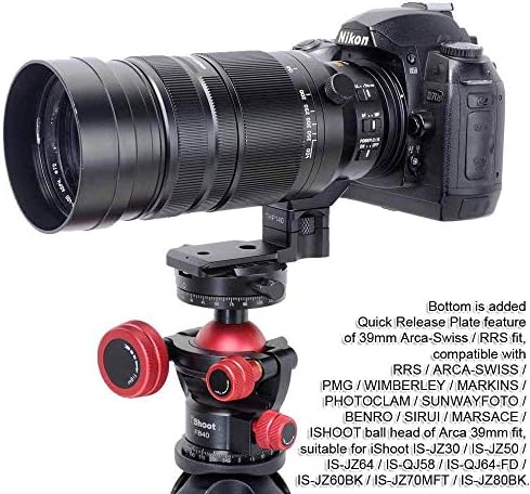 Panasonic Leica DG Vario-Elmar 100-400mm f/4-6.3 ASPH Power OIS ile uyumlu Metal Lens Yaka Değiştirme Ayak Tripod