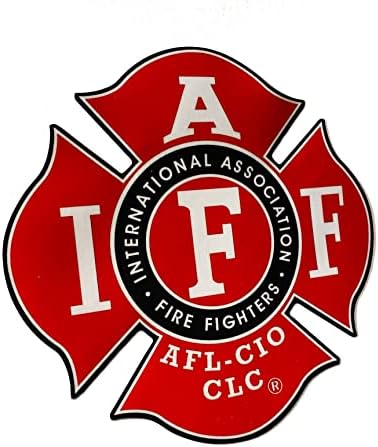 4 IAFF Birliği Gerçek Kırmızı 3m Vinil İtfaiyeci Abd Yapımı Pencere Çıkartması