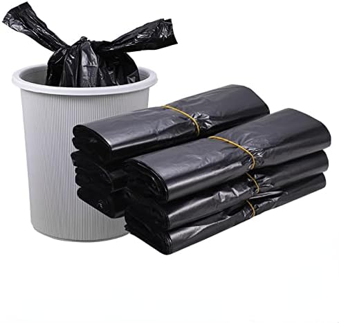 GUOJM Ev Kalınlaşmış çöp torbası Taşınabilir Yelek Çanta Tek Kullanımlık Orta Boy Siyah Mutfak Plastik Torba Handcarried50[specialincreaseandlengtheningmodel]