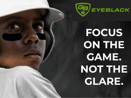 GB Eyeblack - 6 Çift Peel & Stick Atletik Eyeblack, Maryland Göz Siyahı, Göz Siyahı Futbol, Parlama Engelleyicileri