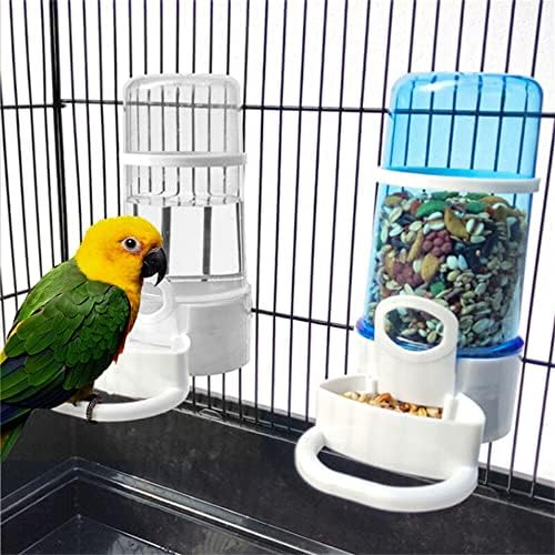 Panchitalk 2 PCS Otomatik Kuşlar Besleyici Su Tiryakisi evcil hayvan şişesi Gıda Konteyner için Kafes Budgie Hamster