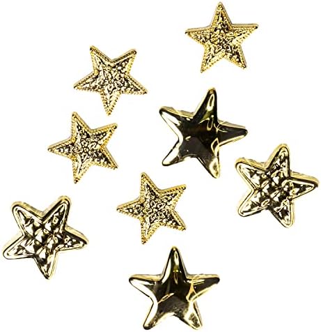 Düğmeler Bolca El Sanatları ve Dikiş Düğmeleri-Altın Yıldızlar-3 Paket (27 Düğme)