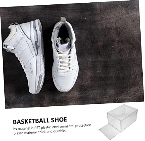 Zerodeko 1 adet Basketbol Ayakkabı Kutusu Temizle Organizatör Kutusu Temizle Konteyner Bayan Spor Ayakkabı Plastik