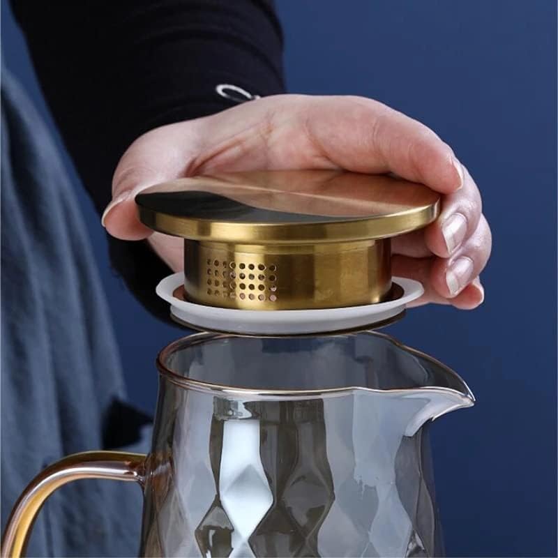 GPPZM Cam Sürahi kapaklı Buzlu Çay Sürahi su sürahisi Sıcak Soğuk Su soğuk çay Şarap Kahve Süt ve Meyve Suyu İçecek
