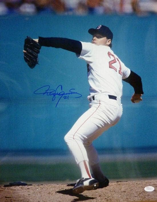 Roger Clemens İmzalı / İmzalı Boston Red Sox 16x20 Fotoğraf JSA 10873-İmzalı MLB Fotoğrafları
