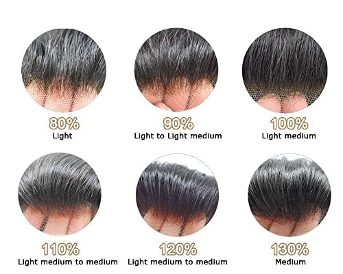 Erkekler İçin saç Peruk gerçek insan saçı Üniteleri Ağartılmış Knot Doğal Saç Çizgisi Fransız Dantel Ön Saç Parçaları