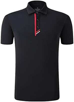 Bepuzu Erkek Golf Gömlek Kısa Kollu Performans Nem Esneklik Kuru Fit polo gömlekler Erkekler için