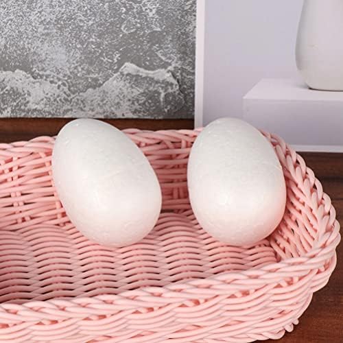 VALİCLUD Beyaz Süs 25 Pcs Beyaz Boş Paskalya Yumurtaları Yapay Kuş Yumurta Paskalya Köpük Yumurta Çocuk Boyama Çizim