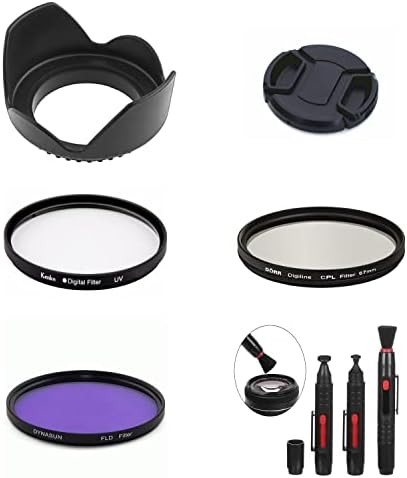 SR12 77mm Kamera Paketi Lens Hood Cap UV CPL FLD Filtre Fırçası ile Uyumlu Rokinon 135mm f/2.0 ED UMC Lens ve Rokinon