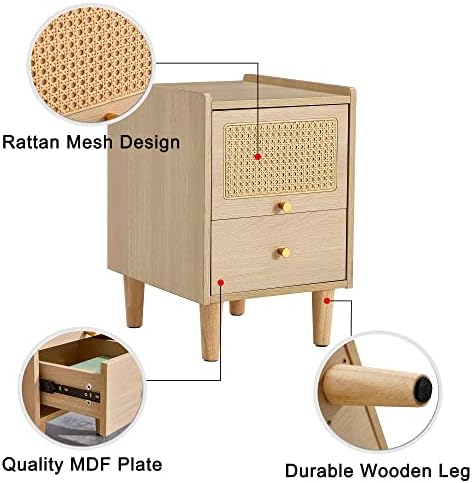 Modern Basit depolama dolabı MDF Kurulu komodin Japon Rattan komodin Küçük ev mobilyası Başucu Masa.Yatak odası, sundurma,