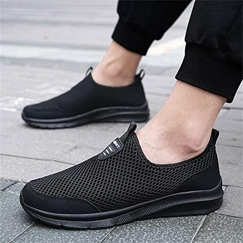 Moda Yaz Erkekler nefes örgü Sığ Dantel Kadar rahat ayakkabılar yürüyüş ayakkabısı