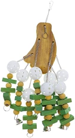 Baoblaze Kuş Knot blok oyuncaklar, orta Küçük Büyük Kuş Çiğneme Bite Papağan Kafesi Oyuncak Küçük Afrika Gri Amerika
