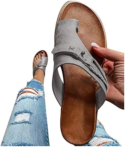 Kadınlar için sandalet Kızlar Tanga Düz Terlik Klip Ayak düz ayakkabı 5.5-10.5 Leopar Yılan Desen Retro Roma Sandalet