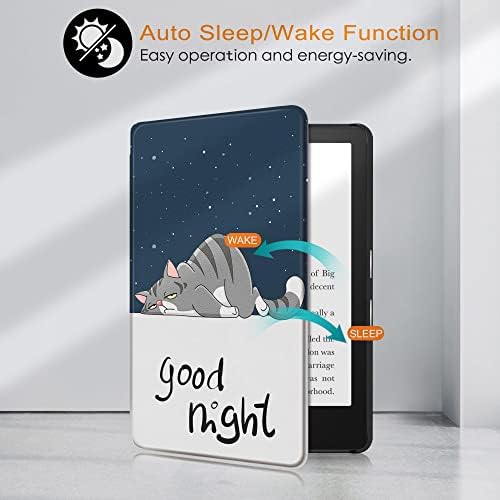 Tamamen Yeni Kindle için İnce Kılıf (10. Nesil, 2019 Sürümü) - Otomatik Uyandırma/Uyku özellikli PU Deri Kılıf- All-New