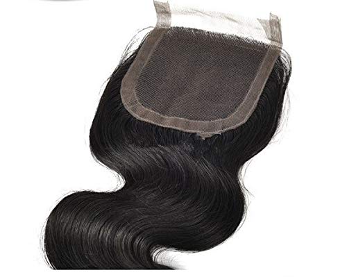 DaJun Saç Yüksek Quanlity Ücretsiz Bölüm 8 Ağartılmış Knot Dantel Ön Kapatma 4 4 perulu işlenmemiş insan saçı Vücut