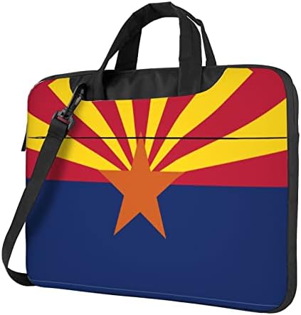 Arizona Bayrağı Taşınabilir Omuz Laptop Çantası/Üst Saplı İş Bilgisayar Çantası