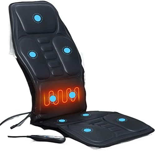 Servikal masaj elektrikli ısıtma titreşimli sırt masajı sandalye 9 Modları taşınabilir ev ofis masaj minderi masaj