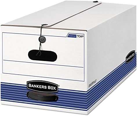 Bankers Box 00705 Stor/Dosya Saklama Kutuları, Yasal, 15 İnç X24 İnç X10 İnç , 12 / Ct, Beyaz