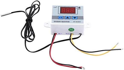 Dijital sıcaklık kontrol cihazı, su geçirmez sensör problu ısıtma/soğutma Sıcaklık kontrol anahtarı (1)
