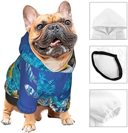 Geometrik evcil köpek kıyafeti Kazak Hoodies, Kroki Deforme Altıgen, Tişörtü Kazak Kedi Küçük Köpekler için Sıcak
