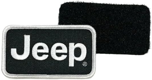 Jeep Metin Logosu cırt cırt Yama-Siyah / Taktik Şapka için Mükemmel