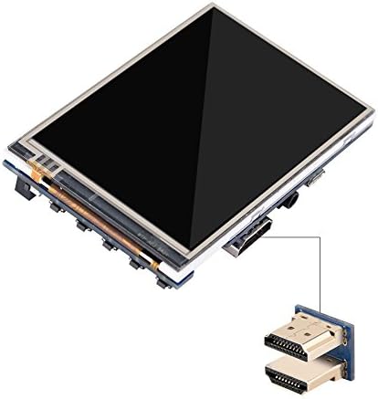Ahududu Pi için Bewinner 3.5 inç HDMI LCD, 1080P IPS 60fps Ahududu Pi için 3.5 inç HDMI LCD Ekran + Siyah Akrilik