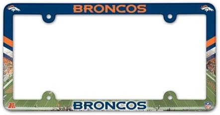 WinCraft NFL Denver Broncos 91336012 LIC Tam Renkli Plaka Çerçevesi