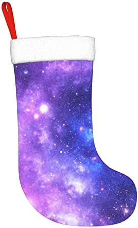 CUTEDWARF Dış Uzay Bulutsusu Noel Çorap Noel Ağacı Süsleri Noel Çorap Noel Tatil Parti Hediyeler için 18 İnç