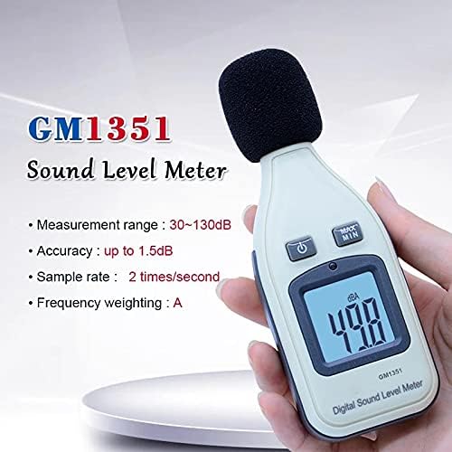 SJYDQ Dijital Ses Seviyesi Ölçer Desibel Logger Tester GM1351 30-130dB Gürültü Desibel LCD Analiz Cihazı