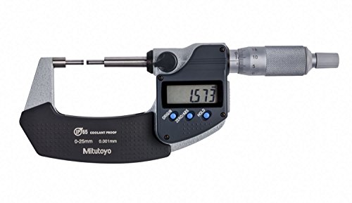 Mitutoyo 331-251-30 SPM - 25MX Spline Mikrometre, IP65, 10 mm Spline, 0 mm-25 mm, 0,001 mm