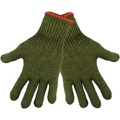 Global Glove S77RW Paçavra Yünü Orta Ağırlıkta Eldiven, İş, Küçük, Yeşil (300'lü Kasa)