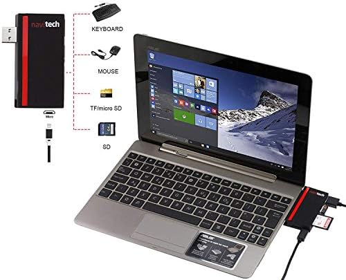 Navitech 2 in 1 Dizüstü/Tablet USB 3.0/2.0 HUB Adaptörü/Mikro USB Girişi ile SD/Mikro SD Kart Okuyucu ile uyumlu Lenovo