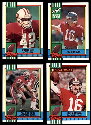 1990 Topps San Francisco 49ers Neredeyse Tamamlandı Takım Seti San Francisco 49ers (Set) NM / MT 49ers