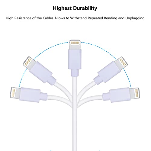 OthoKing Kısa USB C'den Apple Şarj Kablosuna, 2 Paket Kısa Şarj Kablosu iPhone 14 13 13 Pro 12 Pro Max 12 11 X XS