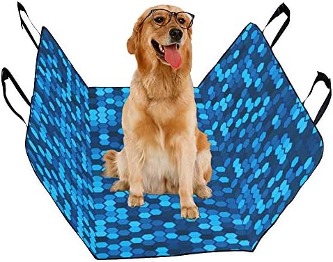 ENEVOTX Köpek Koltuğu Kapağı Özel Mavi Tasarım Renk Yaratıcı Sanat Rüya Baskı Köpekler için Araba Koltuğu Kapakları