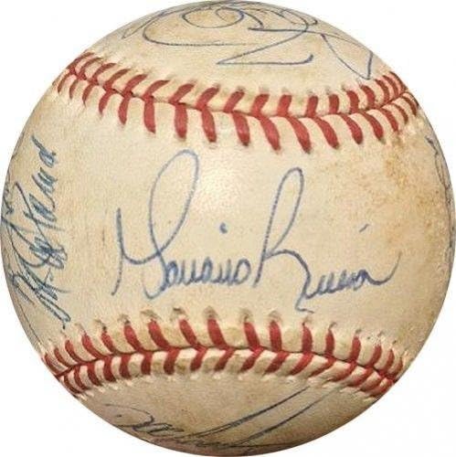 1997 Yankees Takımı Beyzbol İmzaladı Derek Jeter Rivera posada pettitte otomatik PSA İmzalı Beyzbol Topları