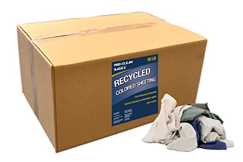Pro-Clean Temelleri Geri Dönüştürülmüş Renkli Kaplama Bezleri: 50 lb. Kutu