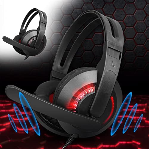 Qıopertar kırmızı ışık efekti aydınlık kulaklık kulaklık bilgisayar oyunu oyun bas kulaklık mikrofonlu kulaklık